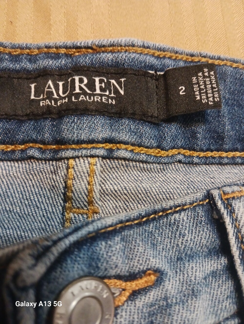 Ralph Lauren Bleached Light Blue Skinny Jeans - Picture 5 of 11